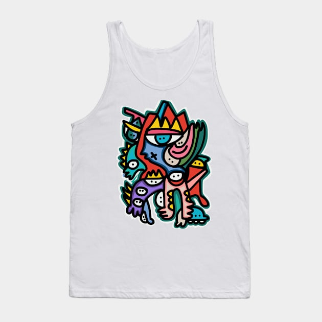 King of Street Art Eyes of Love Tank Top by signorino